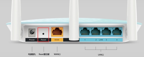 路由器重置恢复出厂设置